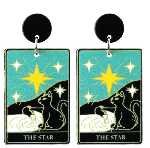 Wholesale Tarot Acrylic Earrings